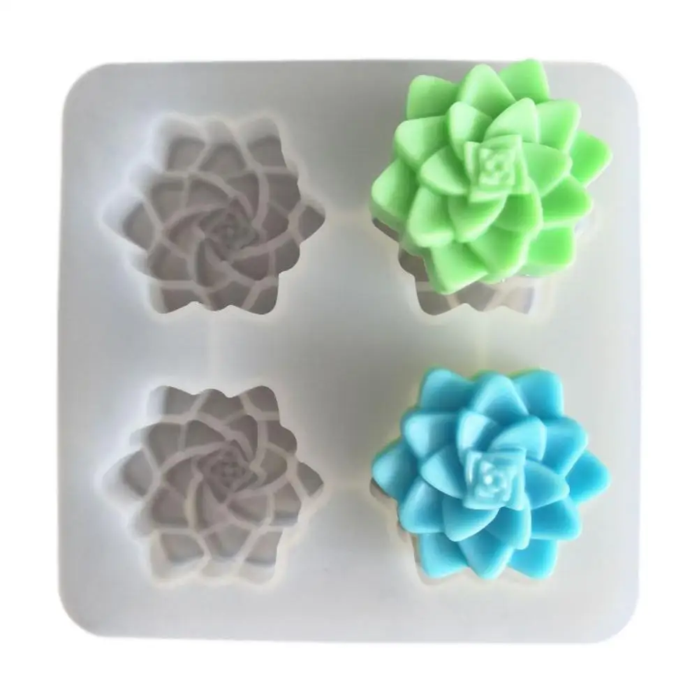 Силиконовые формы для мыла 3D суккуленты DIY ручной работы Инструменты