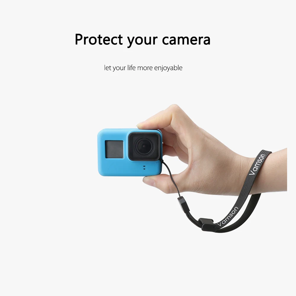 Защитный чехол для камеры Gopro Hero 7 6 5 черный силикон | Электроника