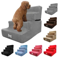hot dog house dog stairs pet 4 steps stairs for small dog cat pet ramp ladder anti slip removable dogs bed stairs pet supplies