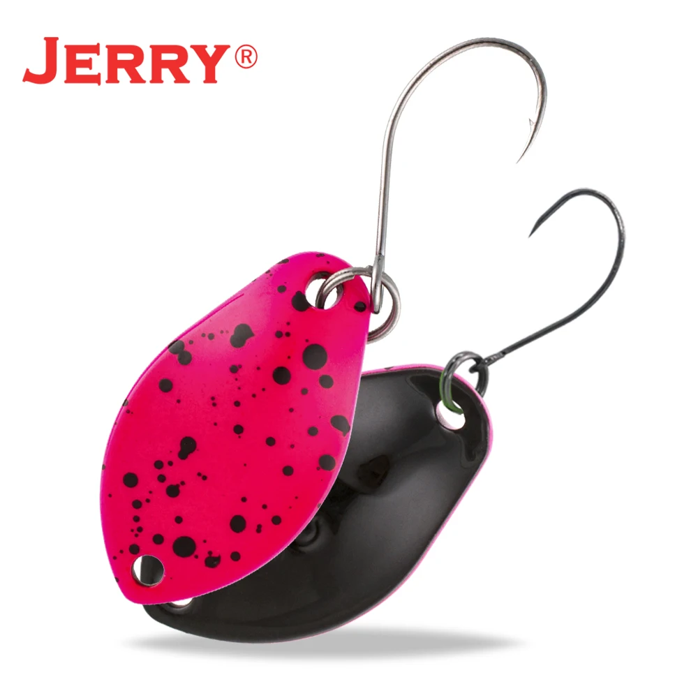 Jerry 2 г 3 г микро форели ложки сверхлегкие латунные рыболовные ложки один крючок Пресноводные металлические приманки зона окуня для ловли щуки pesca