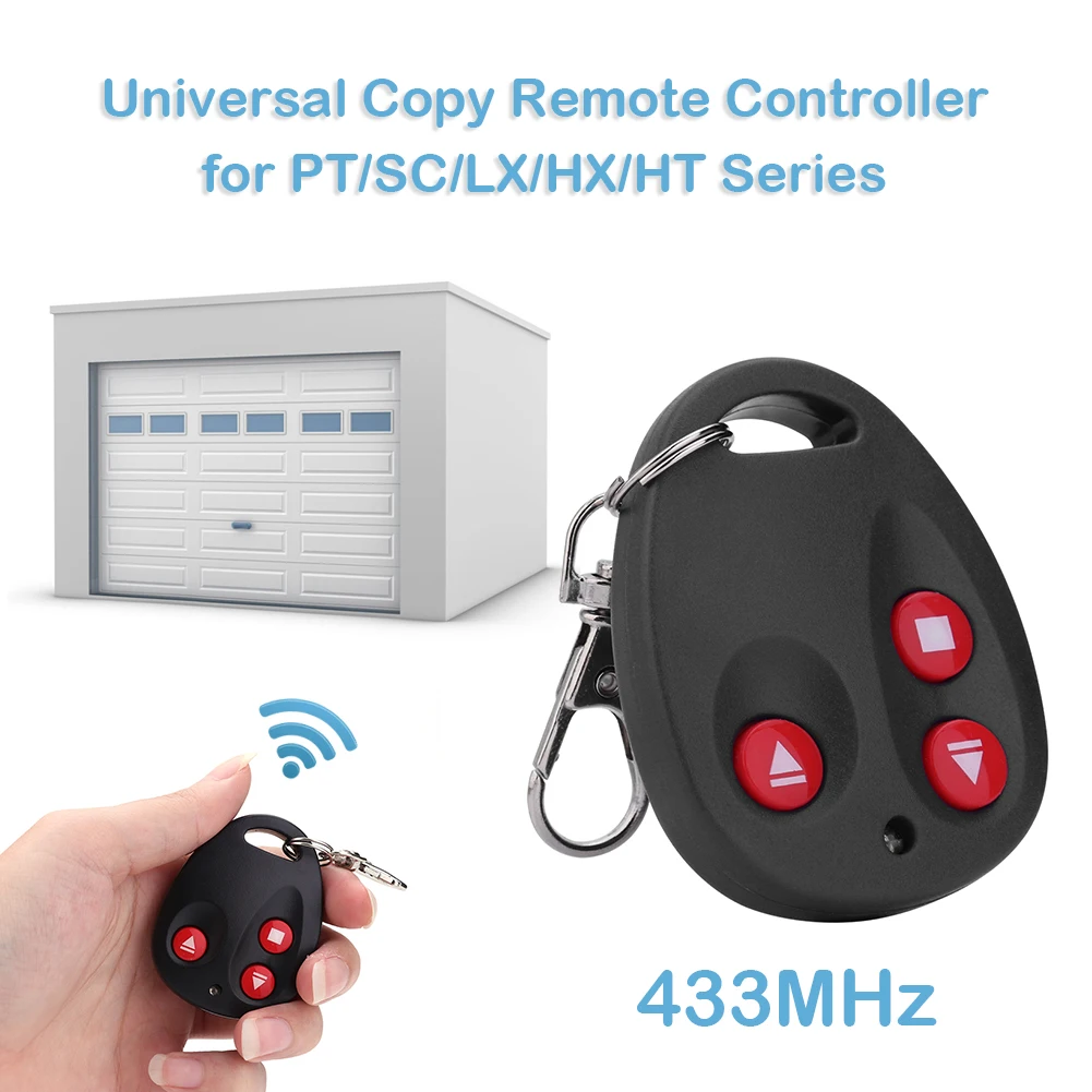 

3-CH 433MHz Remote Control Clone Fixed Learning Code for Gate Garage Door