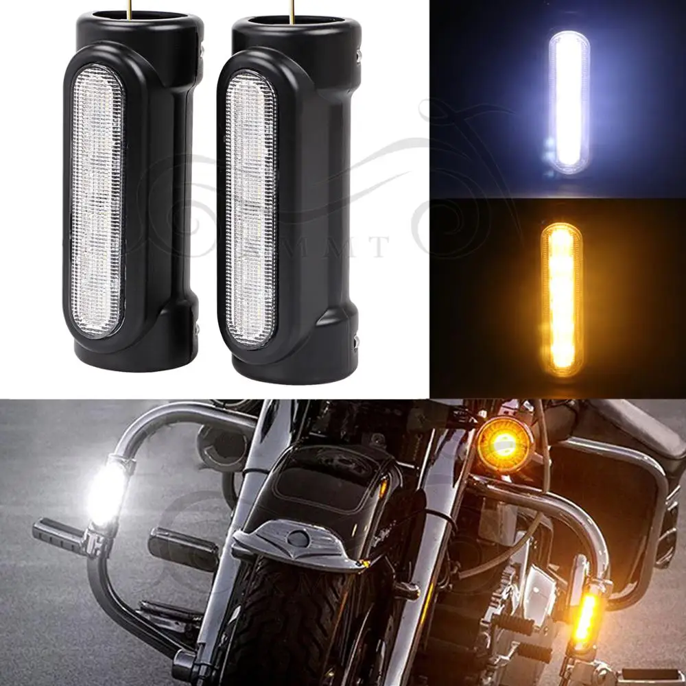 Аксессуары для мотоциклов дорожный светильник вождения белый Янтарный