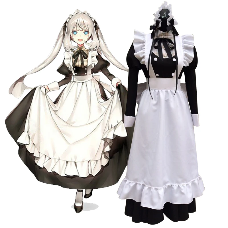 

Fate/Grand Order Heroic Spirit Rider-class Servant Queen of Lilies Marie Antoinette Maid Dress Outfit Game Cosplay Costume