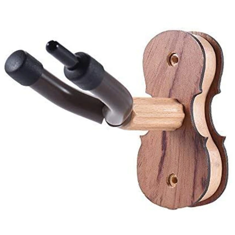 

Лидер продаж, вешалка для скрипки из твердой древесины, крючок с держателем для лука для дома и студии, настенное крепление