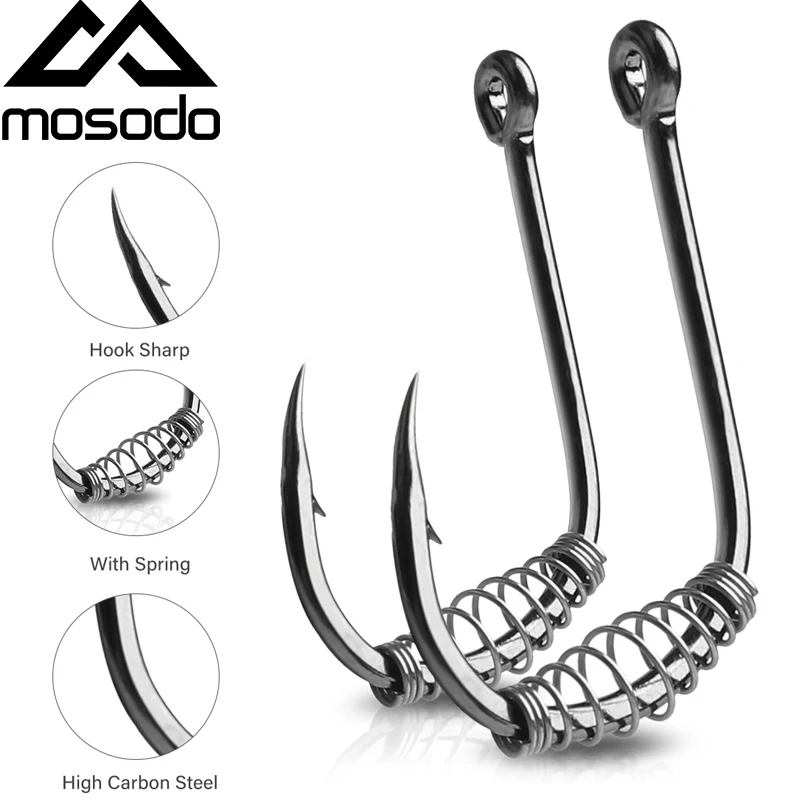 10 шт. прочные весенне колючие рыболовные крючки с высоким содержанием углерода