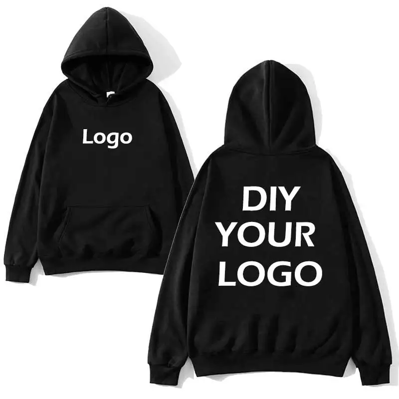 Собственный дизайн толстовки с капюшоном принтом логотипа на заказ спортивная