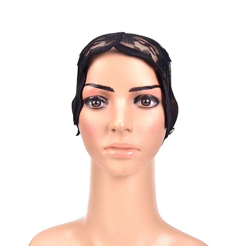 Женский кружевной черный парик шапка сеточка для изготовления париков