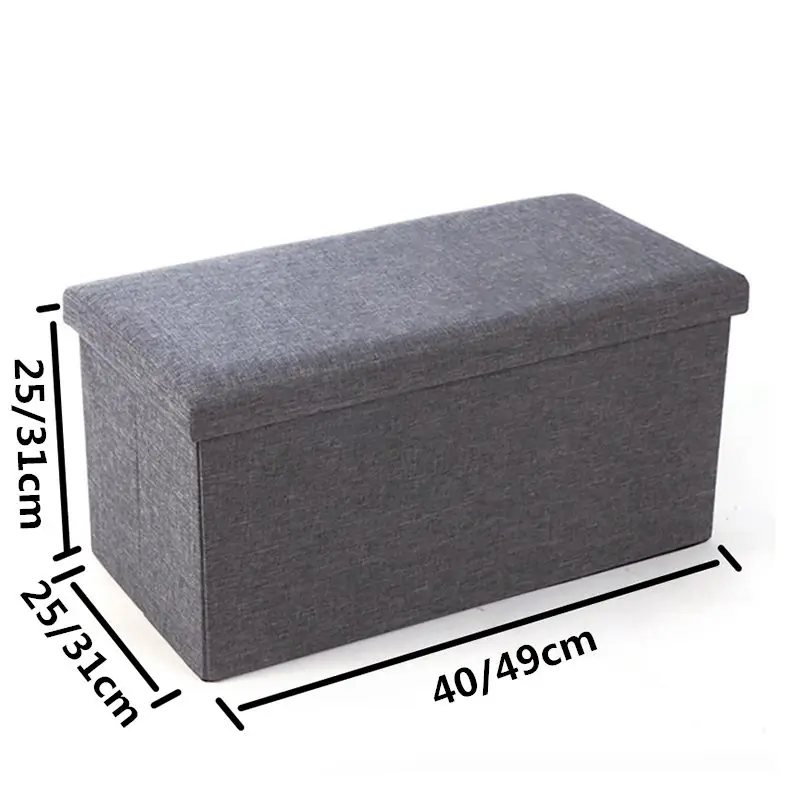 

Multipurpose Storage Box Stool Innovative Sofa Stool Storage Footstool for Clothes Shoes Toys Snacks Magazines Home Organizers
