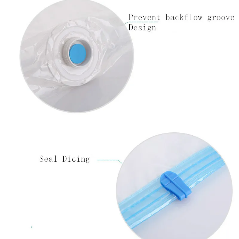 Clothes Vacuum Storage Bag Seal Compression Jacket Quilt High Capacity Saving Space Package Convenient Dustproof Bags | Дом и сад