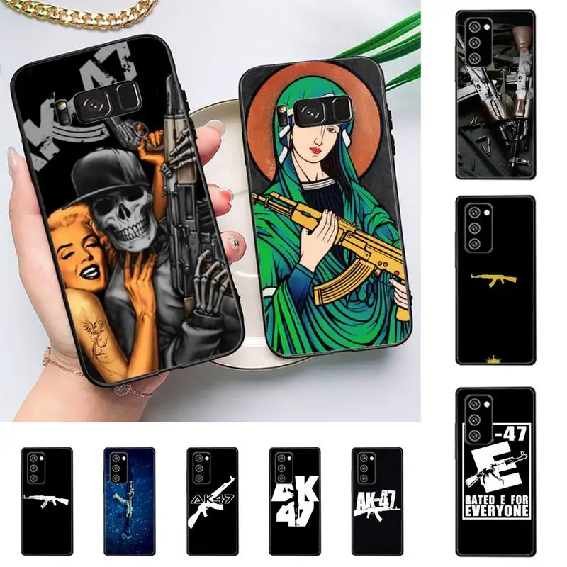 

AK47 Gun Phone Case For Samsung Galaxy Note10Pro Note20ultra cover for note20 note10lite M30S Back Coque