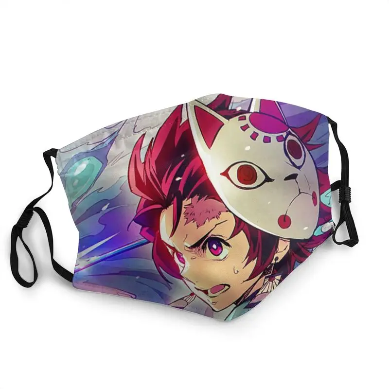 

Демон убийца Kimetsu без Yaiba лицевая маска Унисекс Многоразовые камадо Tanjiro маска Для мужчин против пыли защитный респиратор муфельная печь
