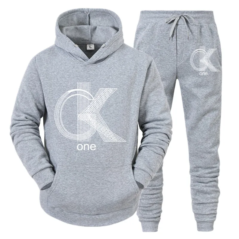 

New Men's Brand Tracksuit Autumn Running Hoodie+Pants Sets 2 pieces Sweatshirt Set Gym Clothes Men Suit Men's clothing