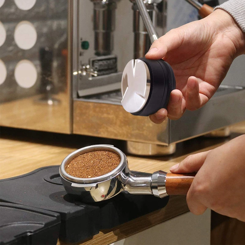 Нержавеющая сталь кофе тампер дистрибьютор регулируемая ручка порошок пресс