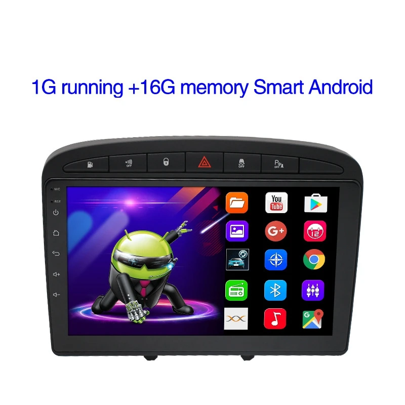 Android 9 1 автомобильный DVD-плеер радио GPS Navi Stereo BT для PEUGEOT 308 408 2010-2016 | Автомобили и