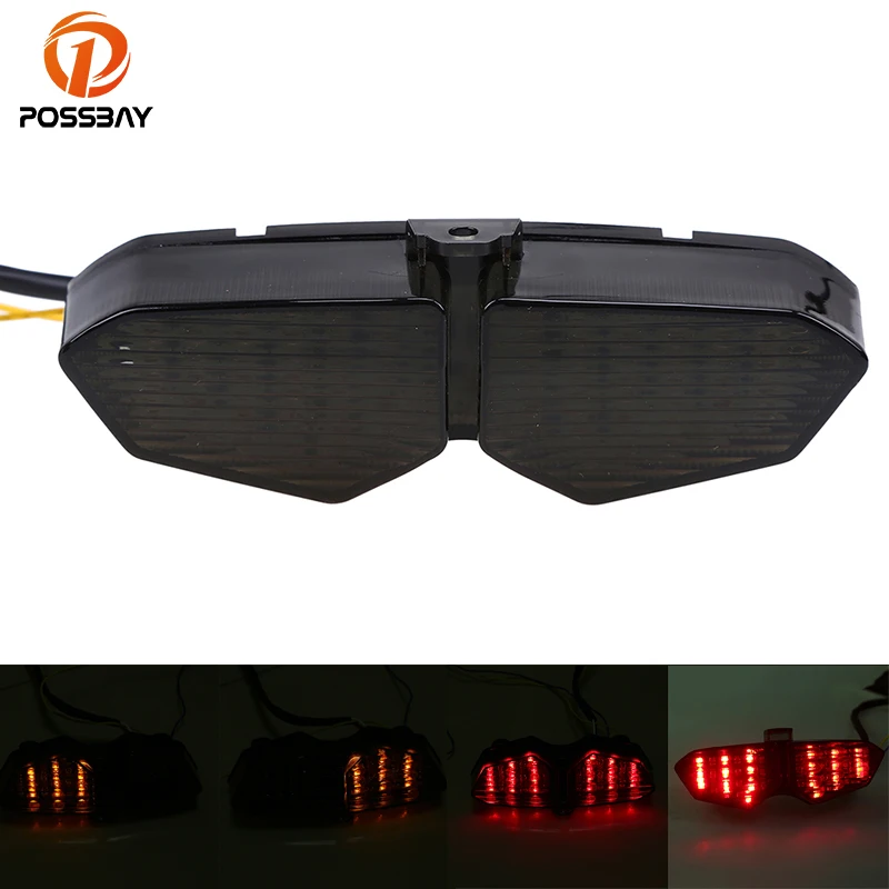 Светодиодный сигнал поворота POSSBAY для мотоцикла задний фонарь Yamaha YZF R6 2003 2004 2005 03 04
