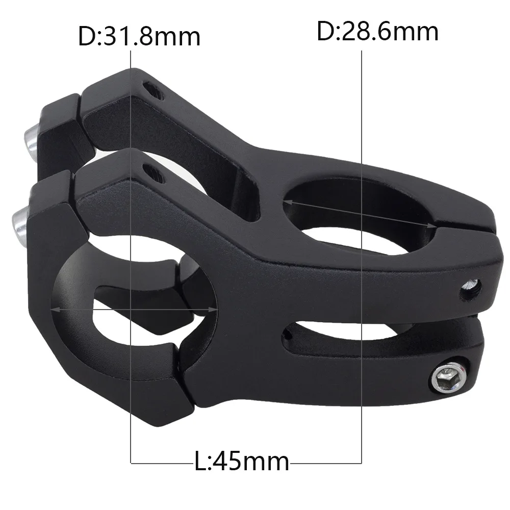 

1pcs Mountain Bike Hollowed-up Vertical Bike Speed Down Climbing Riser Fittings Short Handle Vertical 31.8 Faucet