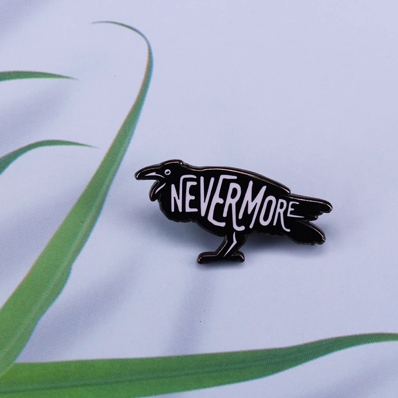 Брошь с эмалью эмаль Эдгара Аллана По короткая захватывающая Юмористическая