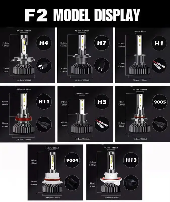 

LED 110W 6000K Super Canbus EMC Car Lights H1 H3 H4 H7 H8 H9 H11 H13 9004 9005 9006 9007 Car Headlamp Fog Light Bulbs