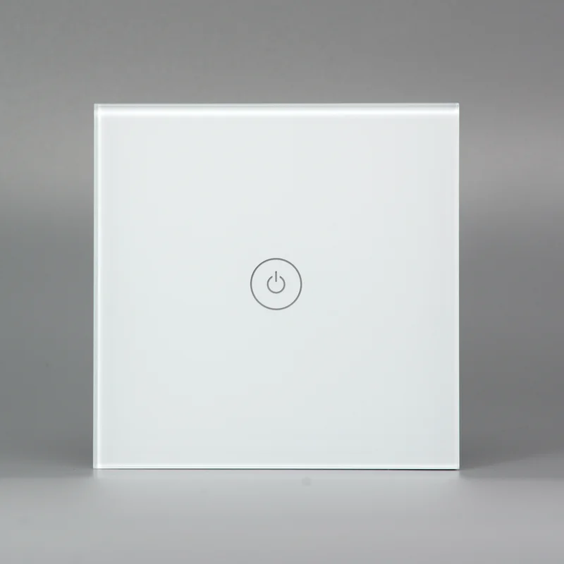 Умный сенсорный выключатель Zigbee стеклянная настенная панель без нейтрального