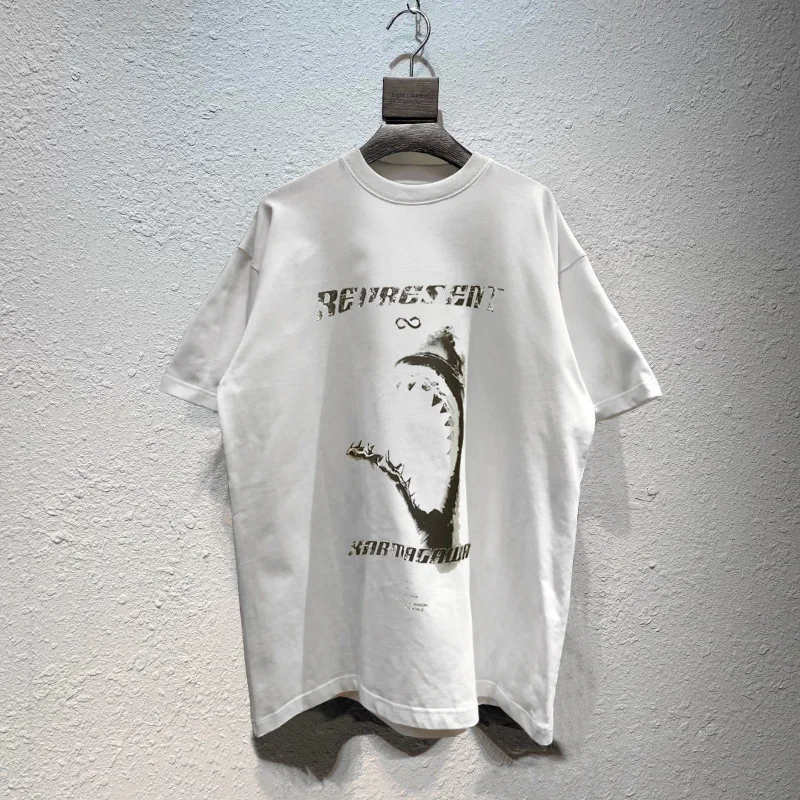 

British street tide rep short sleeve T-shirt rep 2020 shark protection limited short sleeve T-shirt