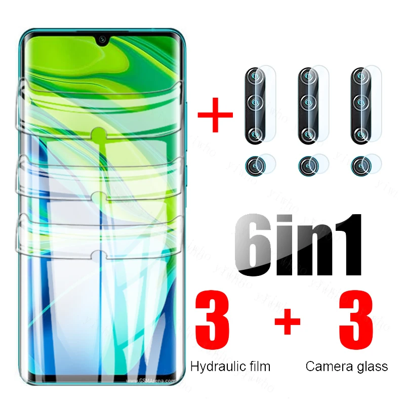 

9D Hydrogel Film For Xiaomi Mi Note 10 Pro Note10 10Lite 10Pro Back Camera Lens Screen Protector Soft Glass Mi 11 Ultra 11i Case