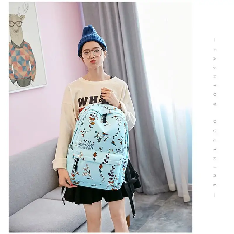 

New Waterproof Polyester Backpack for school teenagers girls Boys Multifunction Women Travel Backpacks Female Bag Book Mochilas