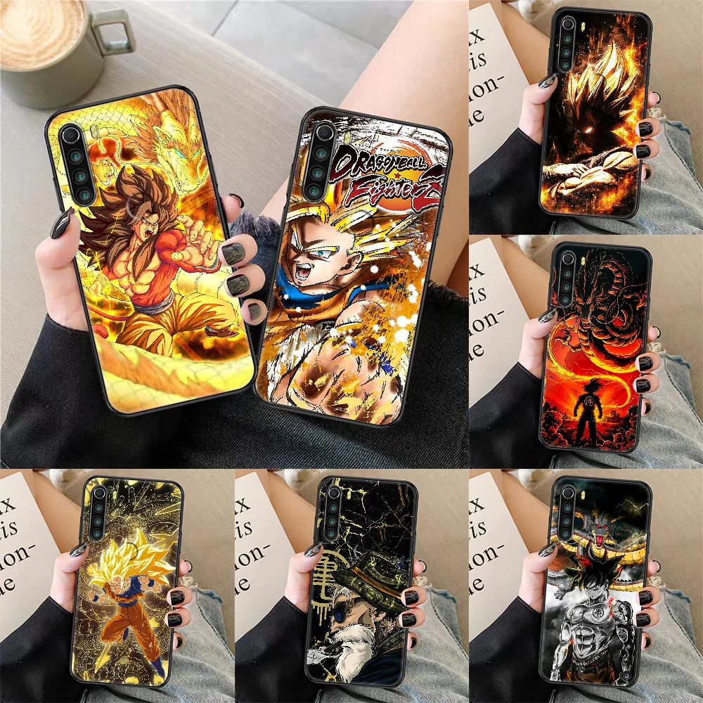 Чехол для телефона с аниме драконами DBZ чехол Xiaomi Redmi Note 7 8 9 10 7A 8T 9A 9T 9S 10S Pro черный