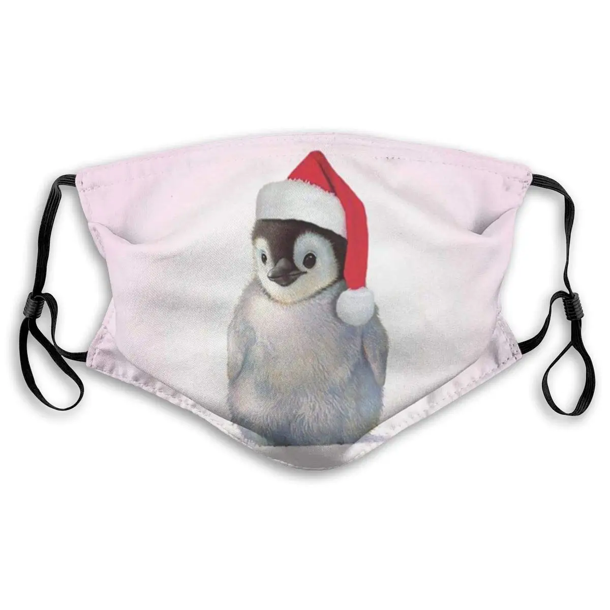 

Cute Penguin Print Mouth Masks With Filter Washable And Reusable Anti Dust Breathable Mask With Adjustable Ear Loops For Men And