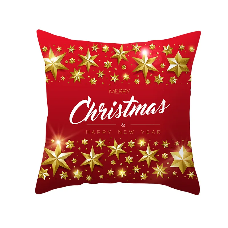 

2020 Christmas Hug Pillowcase Can Be Customized Peach Skin Pillowcase Sofa Red Decorative Pillows Cushion Cover Sofa Cushion