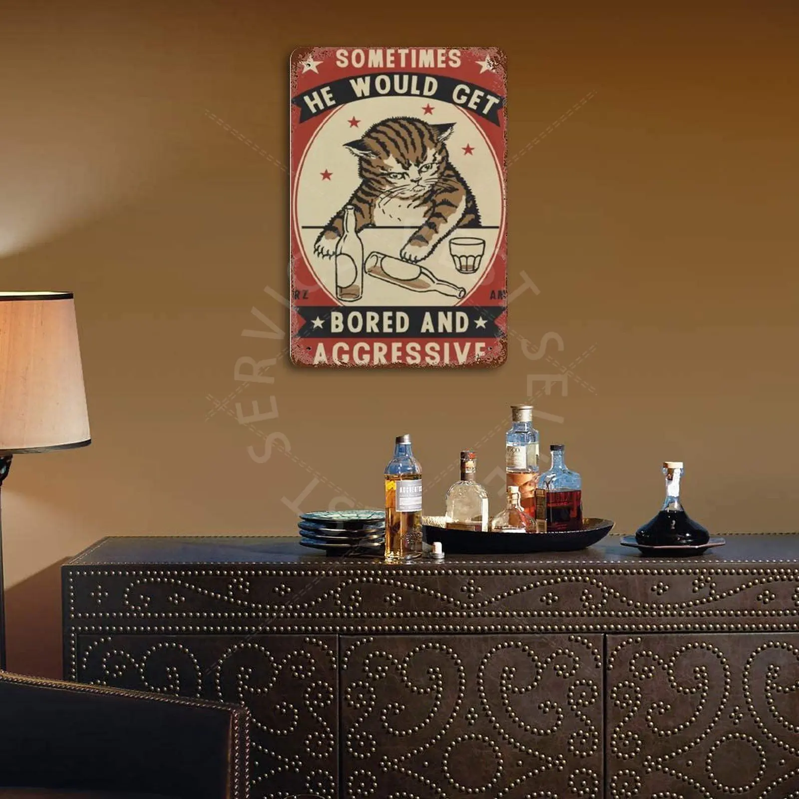 

Sometimes He Would Get Vintage Metal Plaque Sign Bar Home Wall Decor Signs Retro Metal Poster Tin Sign Man Cave pub