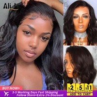 body wave short bob wig 13x1 t part lace wig human hair brazilian remy hair wig 4x4 closure lace wig pre plucked for black women
