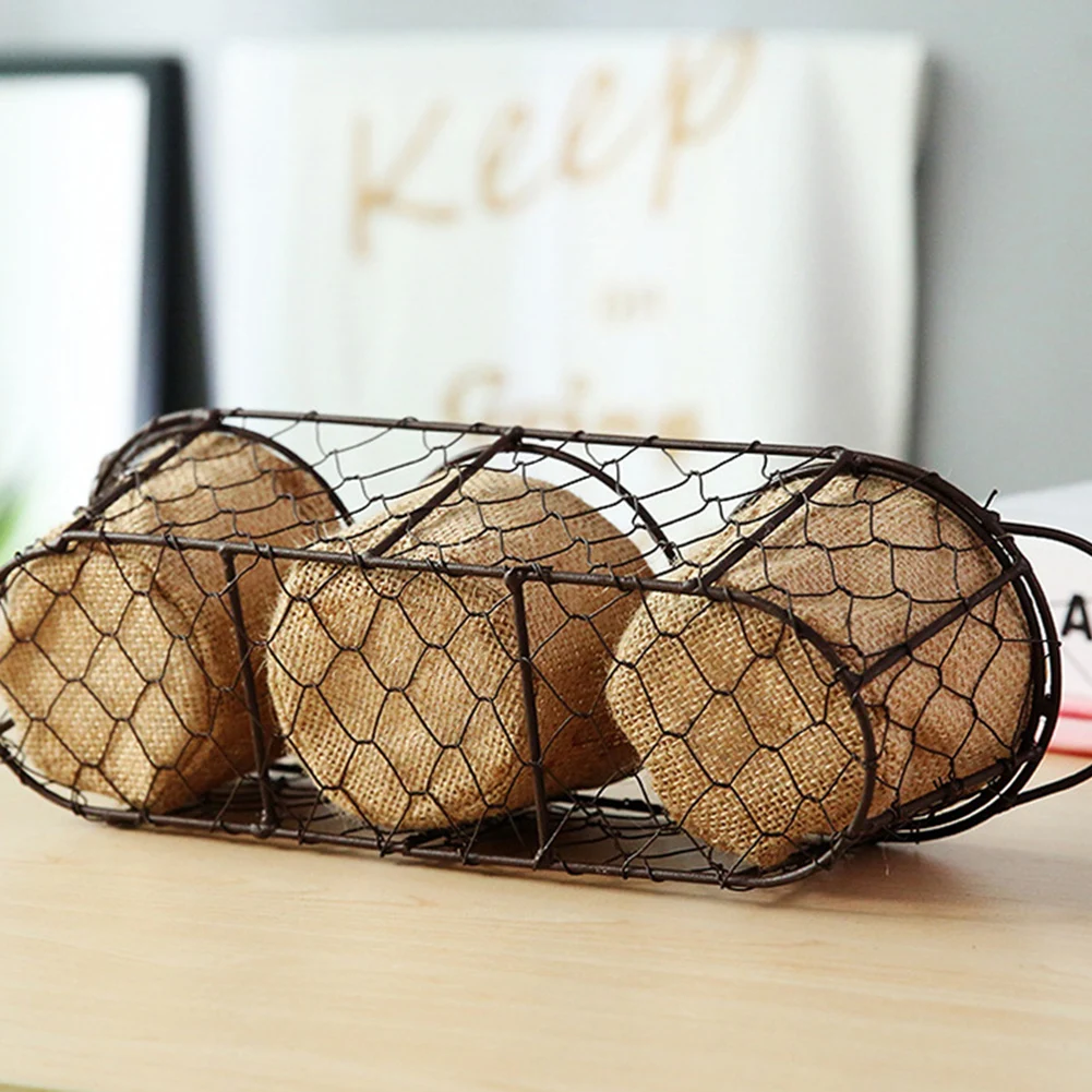 

New Storage Basket With Removable Liner Vintage Type Wire Baskets For Storage Home Multi-type Storage Basket Drop Shipping