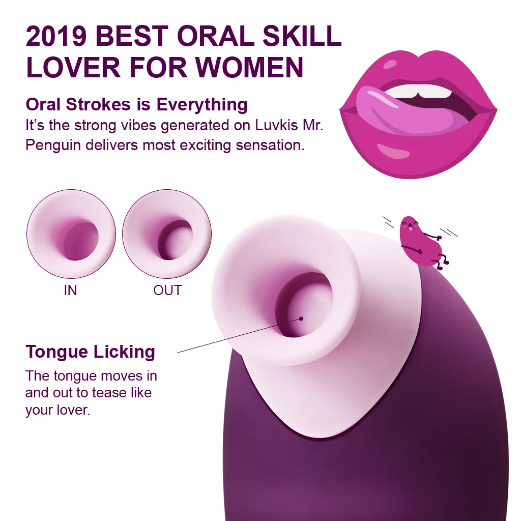 Luvkis сосание язык лизание вибратор оральный клитор секс для женщин сосков