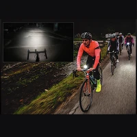 enfitnix bicycle headlight handlebar flashlight night ride safety strong light usb rechargeable touch slide control waterproof