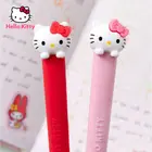 Силиконовая шприцевая ручка Hello Kitty с милым мультяшным рисунком, 0,5 мм, гладкие аксессуары для телефона, ручка для письма