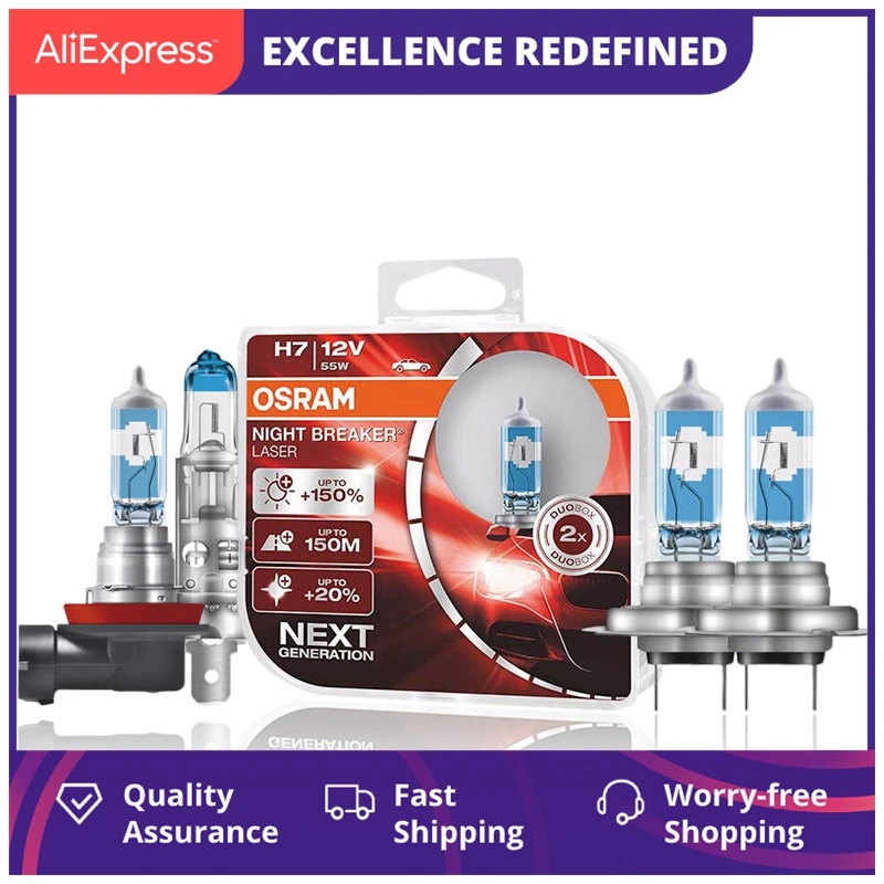 

2 шт., галогенные лампы H7 H4 H1 H8 H3 H11 9005 9006 Hb3 Hb4 12 В 55 Вт 3700k + 150% яркости (2 шт.)