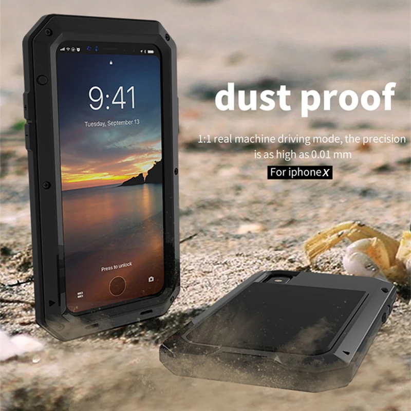 Противоударный металлический SE 2020 армированный чехол для iPhone Алюминиевый