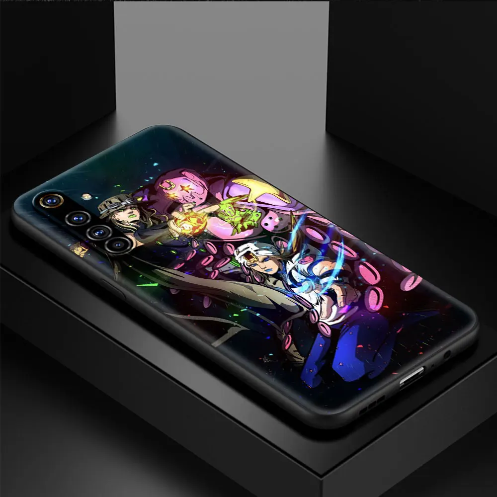 jojo shockproof case for realme c3 8 pro bag fundas silicone soft black cover for realme 6 7 pro c21 shell luxury coque capa tpu free global shipping