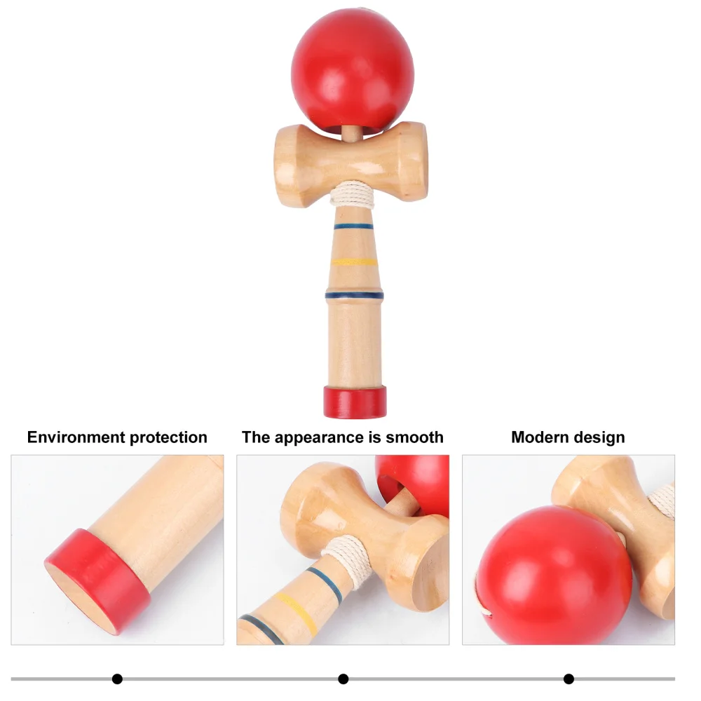 

1PC Kendama Skill Custom-made Kendama Interesting Wooden Plaything