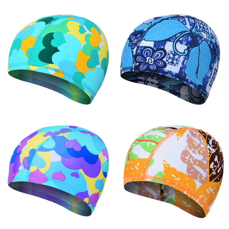 Высокие эластичные шапочки для плавания взрослых водонепроницаемые
