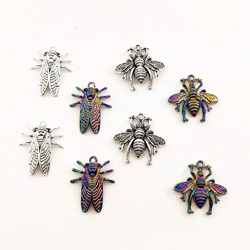 4 шт. Новый дизайн! Психоделическая Цикада подвеска в виде пчелы насекомого на