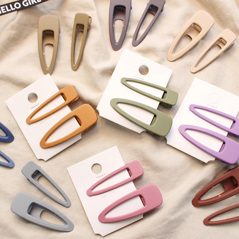 2 шт./компл. нарисованной длинноволосой девочкой клип цветные Корея на каждый