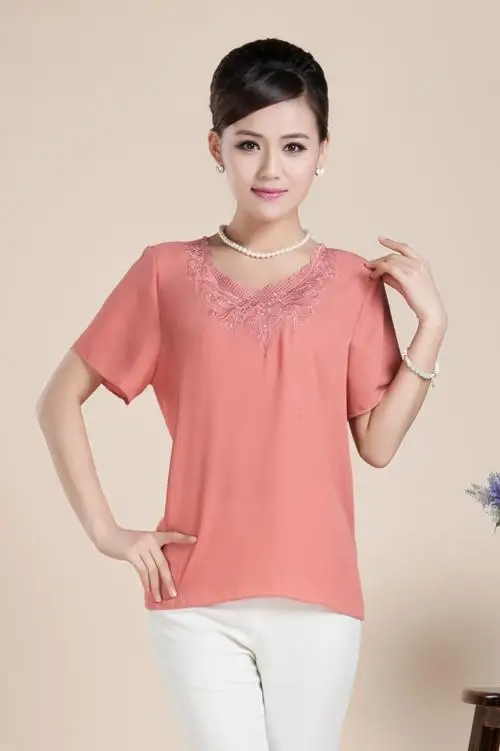 

2020 Women Short Sleeve Shirtmint lvory Top Garment