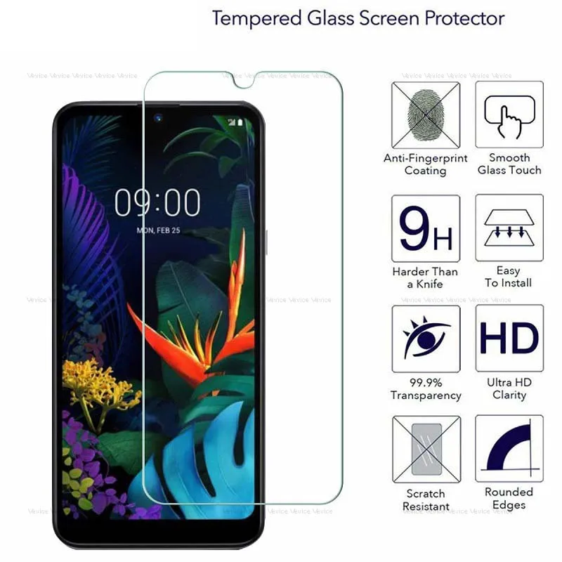 Прочное Закаленное защитное Стекло для LG Q60 Q6 Q7 Q8 Q9 G7 G8 защита экрана смартфона V40