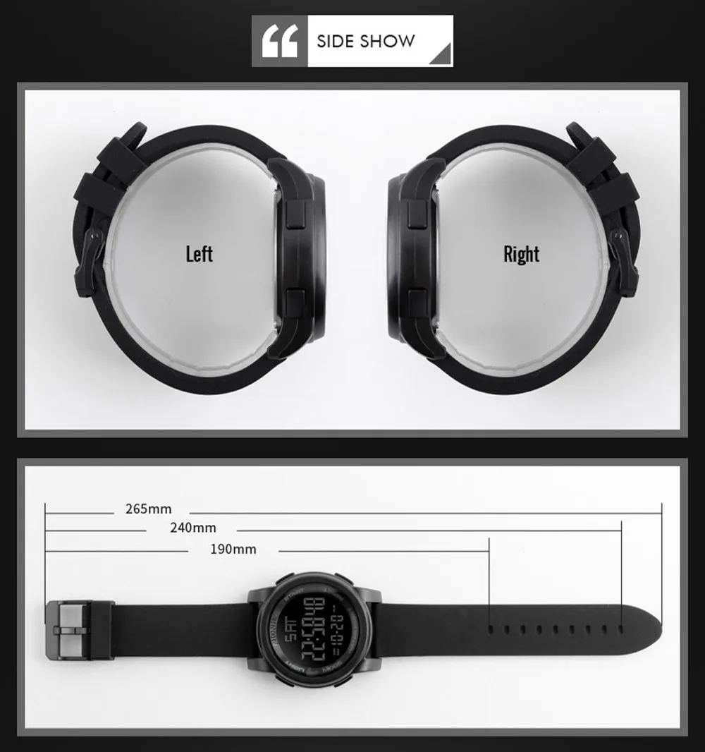 

Reloj Electronico Fashion Men's LED Waterproof Digital Quartz Military Luxury Sport Date Watches Montre Electronique Zegarek