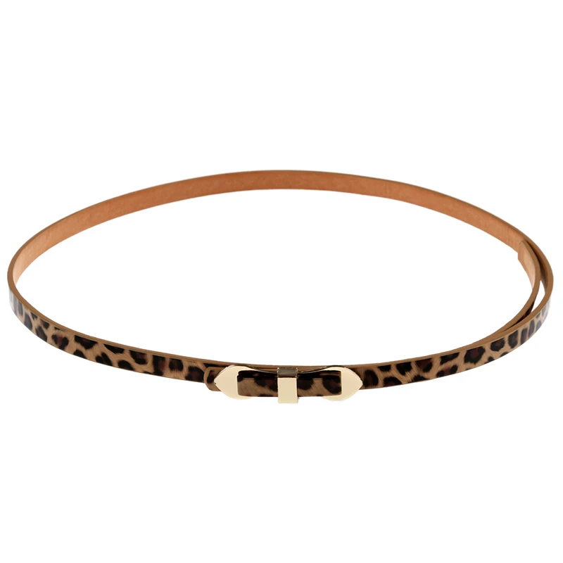 Леопардовый милый тонкий яркий цвет с бантом многослойный пояс для женщин 102*1