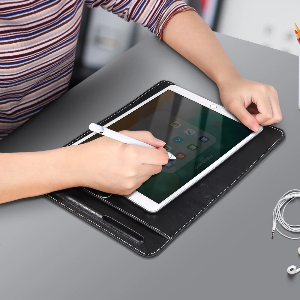 Чехол-сумка для iPad 10,2, Aiyopeen из искусственной кожи с держателем для карандашей для iPad 7 поколения
