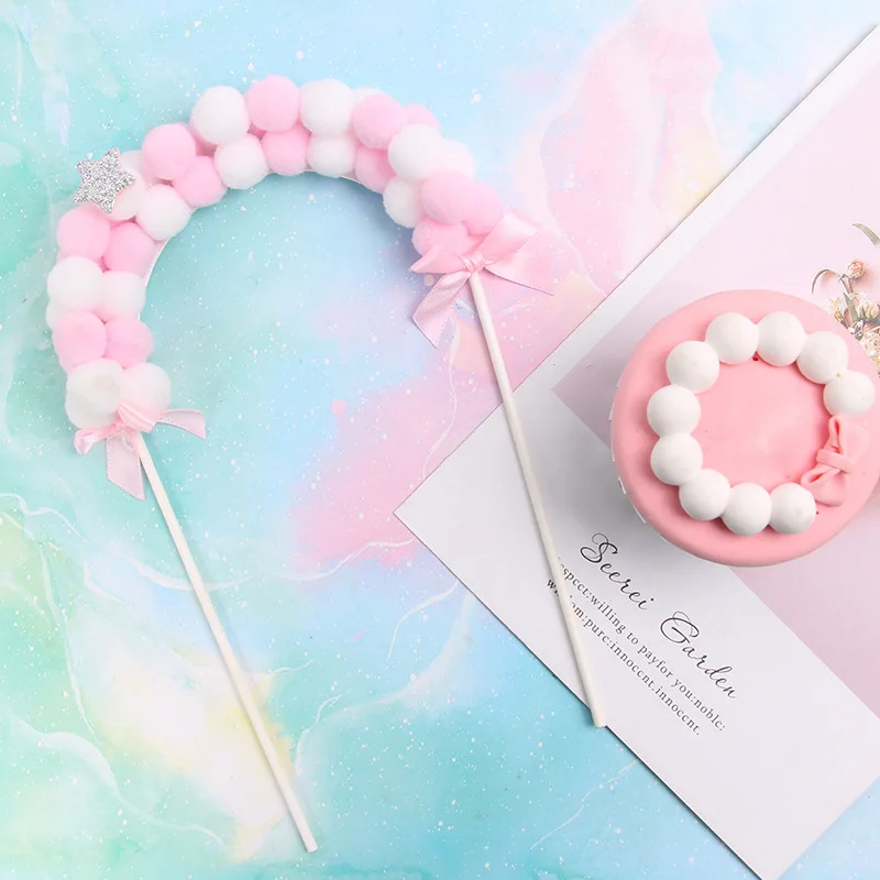 Простая шляпа для торта шарик волос арочная инструмент украшения карточка