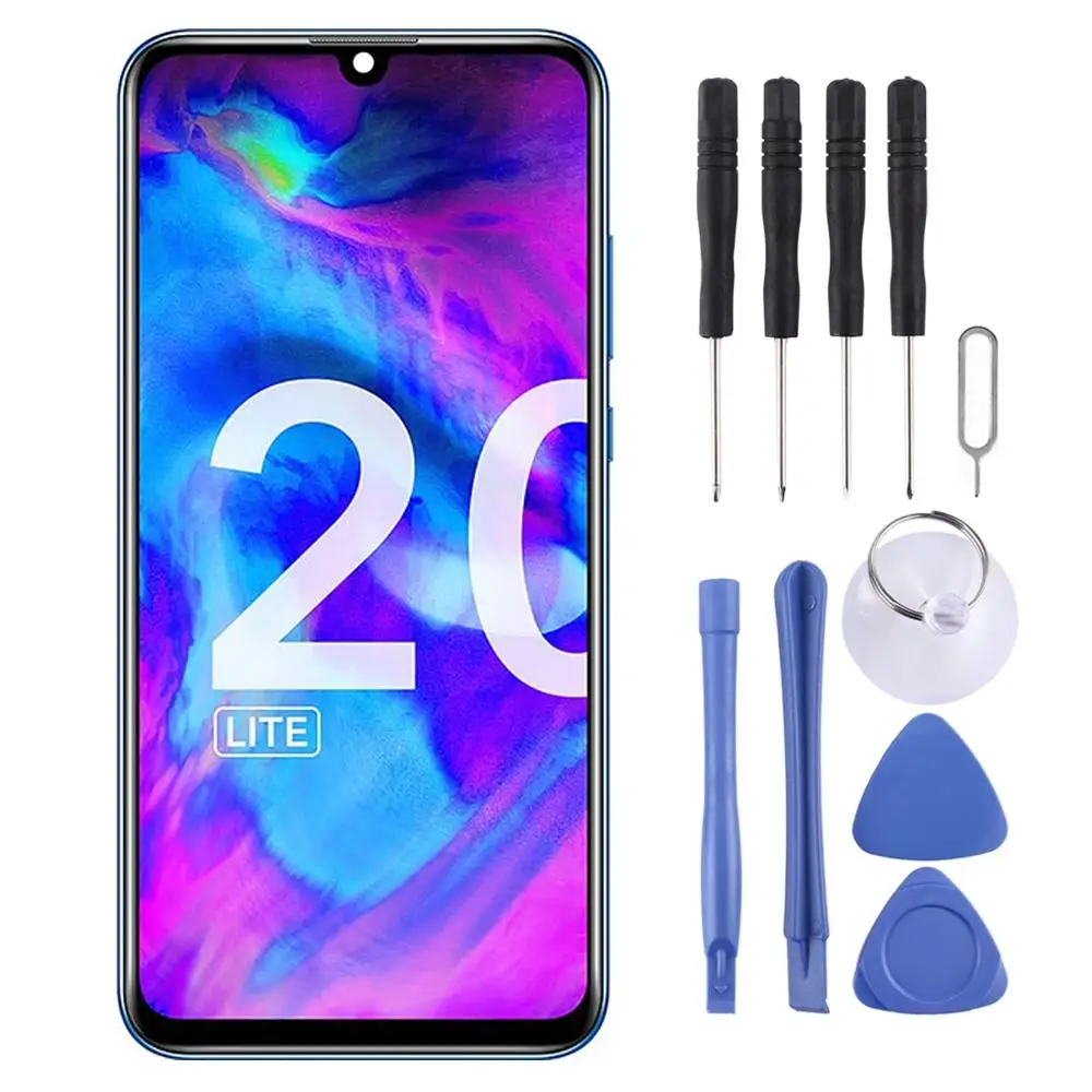 100% протестированные запасные части для Huawei Honor 20 Lite ЖК дисплей + стеклянная панель