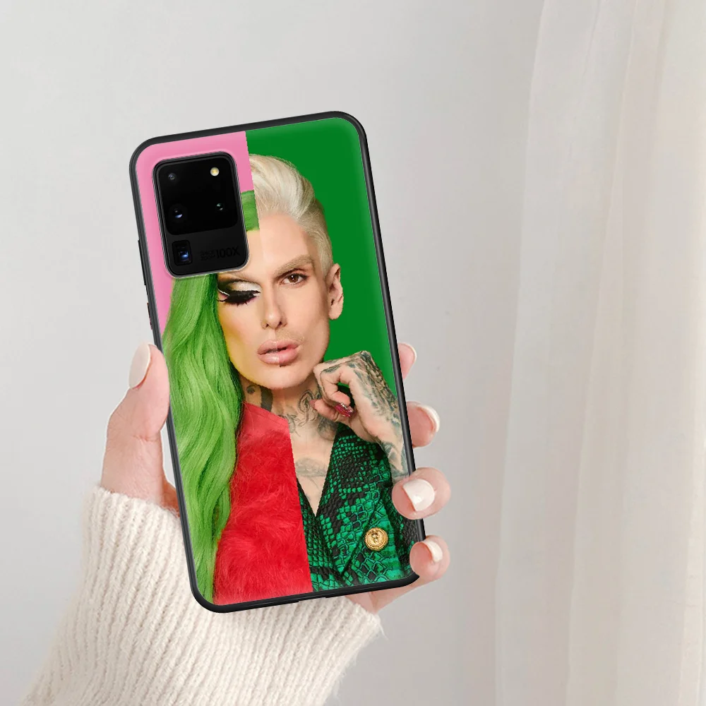 

Fashion Stars Jeffrees Phone Case For Samsung Galaxy Note S 8 9 10 20 Plus E Lite Uitra black Cover Luxury Cell Painting Etui
